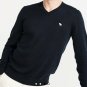 NWT Abercrombie And Fitch Icon V Neck Sweater Navy Blue M
