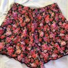 NWT Abercrombie & Fitch Floral Shorts S Boho Chic Navy Pinks Festival Flowy