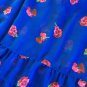 NWT Abercrombie & Fitch Floral Sheer Tank Blouse Shirt L Blue