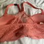Victoria’s Secret Dream Angels Lightly Lined Demi Bra 32DD Pink Lace Front Close