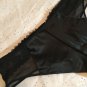 NWT Victoria's Secret LUXE Sexy Liquid Satin Mesh Velvet Black M Mid Rise Cheeky