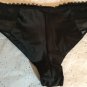 NWT Victoria's Secret LUXE Sexy Liquid Satin Mesh Velvet Black M Mid Rise Cheeky