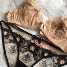 Agent Provocateur Unlined Plunge Bra 36A Flesh Pink Blush Retro Small Panty