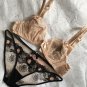 Agent Provocateur Unlined Plunge Bra 36A Flesh Pink Blush Retro Small Panty