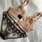 Agent Provocateur Unlined Plunge Bra 36A Flesh Pink Blush Retro Small Panty