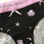 New Victoria’s secret Hiphugger Panty Black Small Seashells Beach