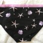 New Victoria’s secret Hiphugger Panty Black Small Seashells Beach