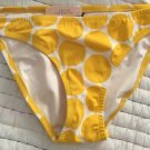 Victoria’s Secret Swimwear White Yellow Bottoms S Polka Dot Sunshine Summer