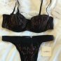 NWT La Perla Strapless Demi Cup Bra Cheeky Tanga Lot 36B S Bamboo Bandage $425