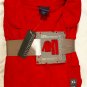 NEW Covington 2 PC Embossed Fleece Pajama Set Red Snowflake Reindeer XL