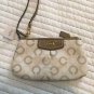 NWT Coach ASH DOT Signature Monogram Khaki Taupe Mixed Media Large Wristlet