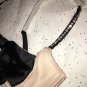 Victoria's Secret Unlined Embellished Satin Bow Balconette Bra Tanga set 34D M