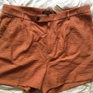 NWT Banana Republic High-Rise 4” Pleated LENZING ECOVER Shorts 16 Sand Dune