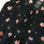 NWT Abercrombie & Fitch Fluttery Floral Airy Short Sleeve Blouse Shirt S Navy