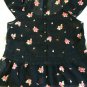 NWT Abercrombie & Fitch Fluttery Floral Airy Short Sleeve Blouse Shirt S Navy