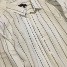 NWT Banana Republic Women's Riley Button Down Shirt Striped 8