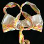 NWOT VICTORIAâS SECRET Beach Soft Bandeau Bikini Swim Halter Top S White Tropic