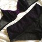 NWOT La Perla Unlined Bra Panty Lot 2/S 3/M Lace Purple