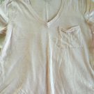 Abercrombie & Fitch  A&F Soft V-neck Pocket Tee S Light Pink
