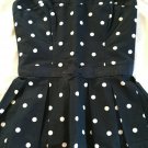NWOT ABERCROMBIE & FITCH A&F Belted White Polka Dot Bustier Top S