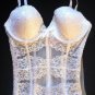 Victoria's Secret Angel Fantasies Padded Push Up Boned Bustier 36C Bridal White