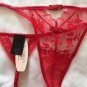 NWT Victoria’s Secret Designer Collection Cutout Bustier Thong Set RED 32C S