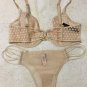 NWT Victoria's Secret Unlined Starburst Demi Bra Tanga set 32DDD M L