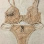 NWT Victoria's Secret Unlined Starburst Demi Bra Tanga set 32DDD M L