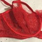Victoria's Secret Designer Collection Couture Bra 34B Chantilly Lace Red