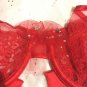 Victoria's Secret Designer Collection Couture Bra 34B Chantilly Lace Red