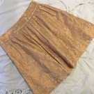 NWT Banana Republic BR Monogram Collection Full Metallic Skirt 6 Gold