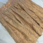 NWT Banana Republic BR Monogram Collection Full Metallic Skirt 6 Gold