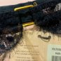 NWT Agent Provocateur Unlined Sheer Lace Navy Big Brief Panty S 2 High Rise