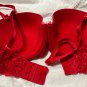 Victoria&acirc;��s Secret Dream Angels Lightly Lined Demi Bra 34D Lace Multi-way Red