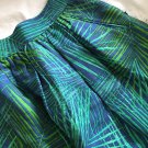 NWT Banana Republic Linen Fern Print Mini Skirt Safari Blue Green Size 4