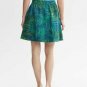 NWT Banana Republic Linen Fern Print Mini Skirt Safari Blue Green Size 4