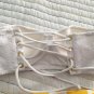 Victoria’s Secret White Bandeau Swim Top Polka Dot Crochet 34A Beach