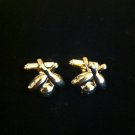 Bowling Ball & Pins Signed Hickok USA GoldTone Cuff Links~Vintage J-29 *