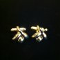 Bowling Ball & Pins Signed Hickok USA GoldTone Cuff Links~Vintage J-29 *