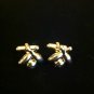 Bowling Ball & Pins Signed Hickok USA GoldTone Cuff Links~Vintage J-29 *