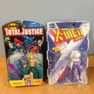 Total Justice Gold Armor Aquaman Action Figure 1996 & MARVEL X-MEN LA LUNATICA