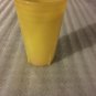 Yellow Vintage Nylon Plastic Cup Made In USA 3 1/2" Inches Tall