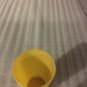 Yellow Vintage Nylon Plastic Cup Made In USA 3 1/2" Inches Tall