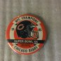NFC 1985 Champions Super Bowl XX Chicago Bears Button Football Pin B-109 *