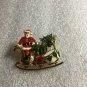 Santa Claus Sleigh Brooch Five Removable Christmas Pins Enamel~Vintage~P-105