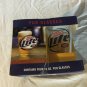Miller Lite 16oz Pub (4) Glasses with Original Box, Bar, Man Cave