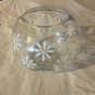 Teleflora Hand Painted DAISY VASE Clear Crystal, White & Yellow Flowers,Fishbowl