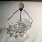 Glass Jam Relish Serving Dish Set w/ Stand & Spoon - Hong Kong *