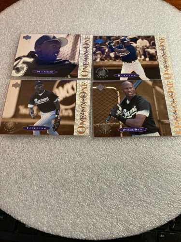 1995 Upper Deck 4 Lot Michael Jordan "One on One" Baseball Cards W/Sox~L-17