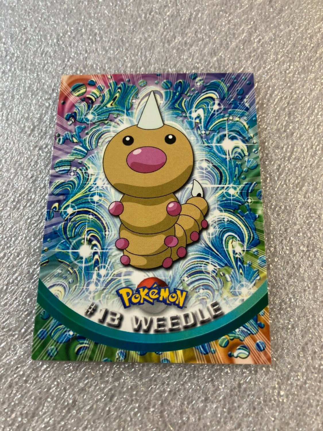 1999 Topps Pokemon TV Animation Edition Series 1 Non Foil #13 WEEDLE~ L-37